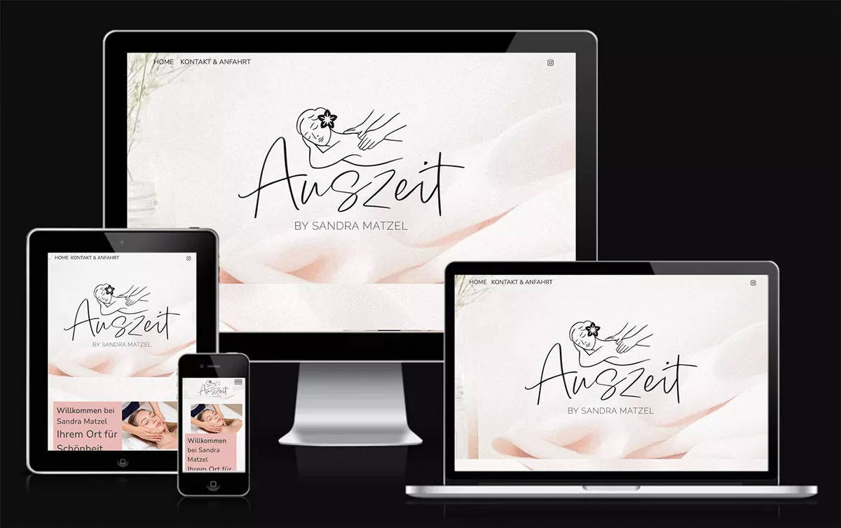 Bild zeigt die Website von Sandra Matzel, Kosmetikstudio Zittau